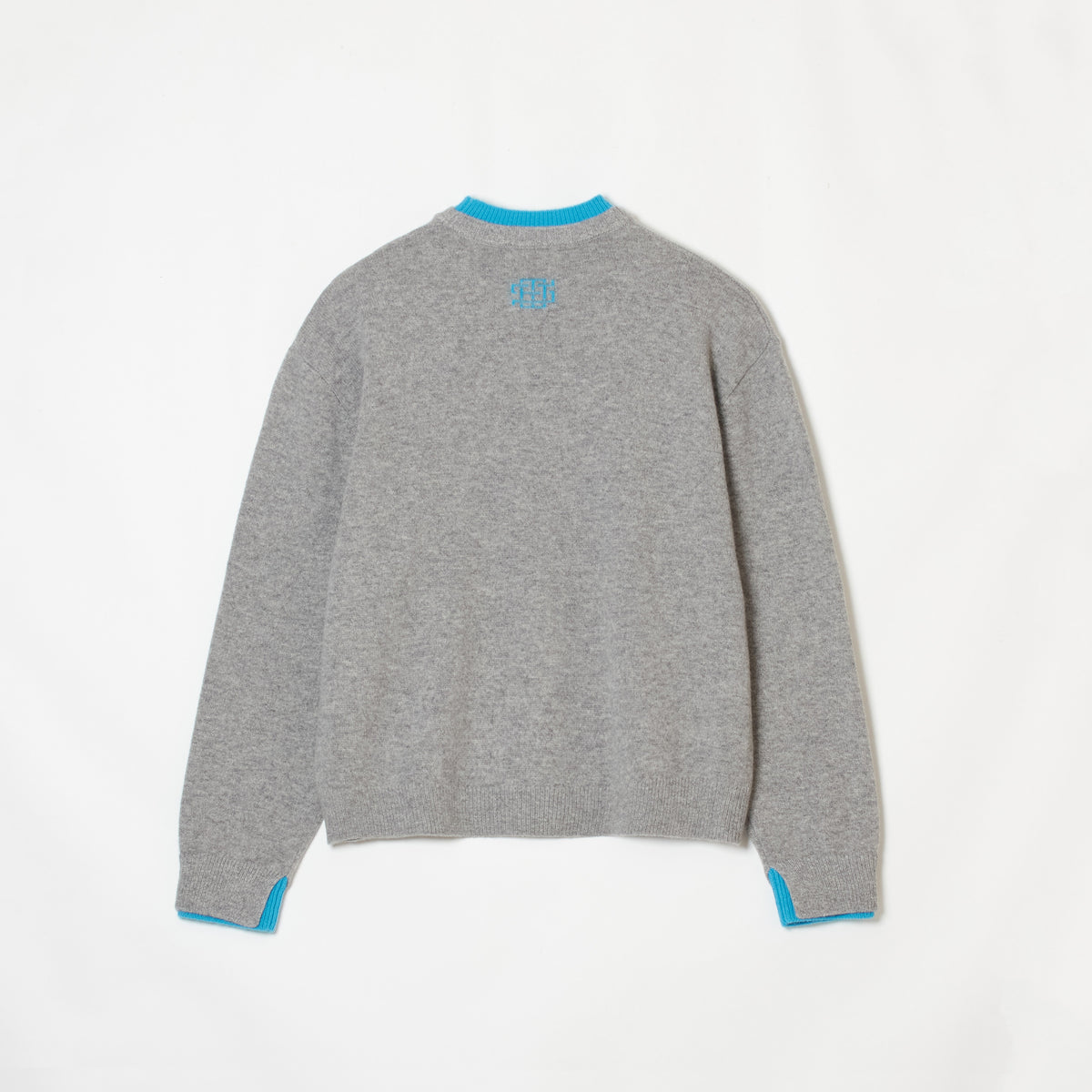 LAYERED SWEATER - GRAY/BLUE
