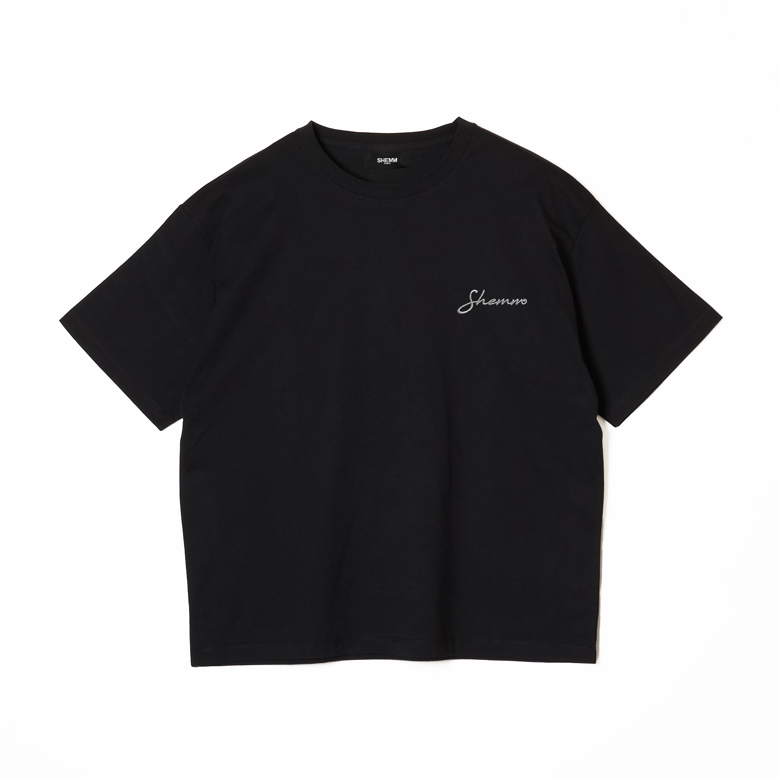SCRIPT & BOLD LOGO SS TEE - Black