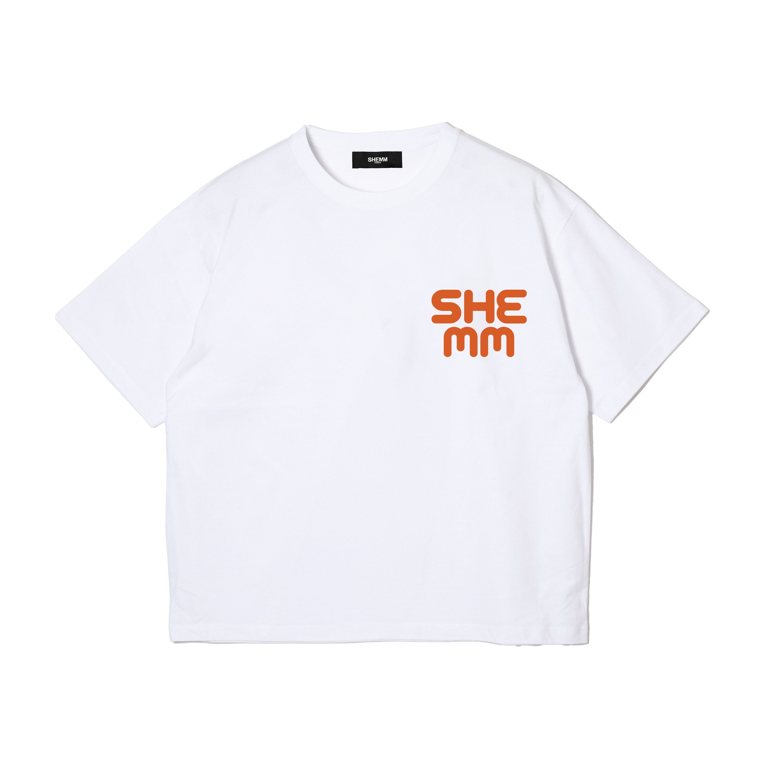 HEMHEM Tee - White/Sun Orange