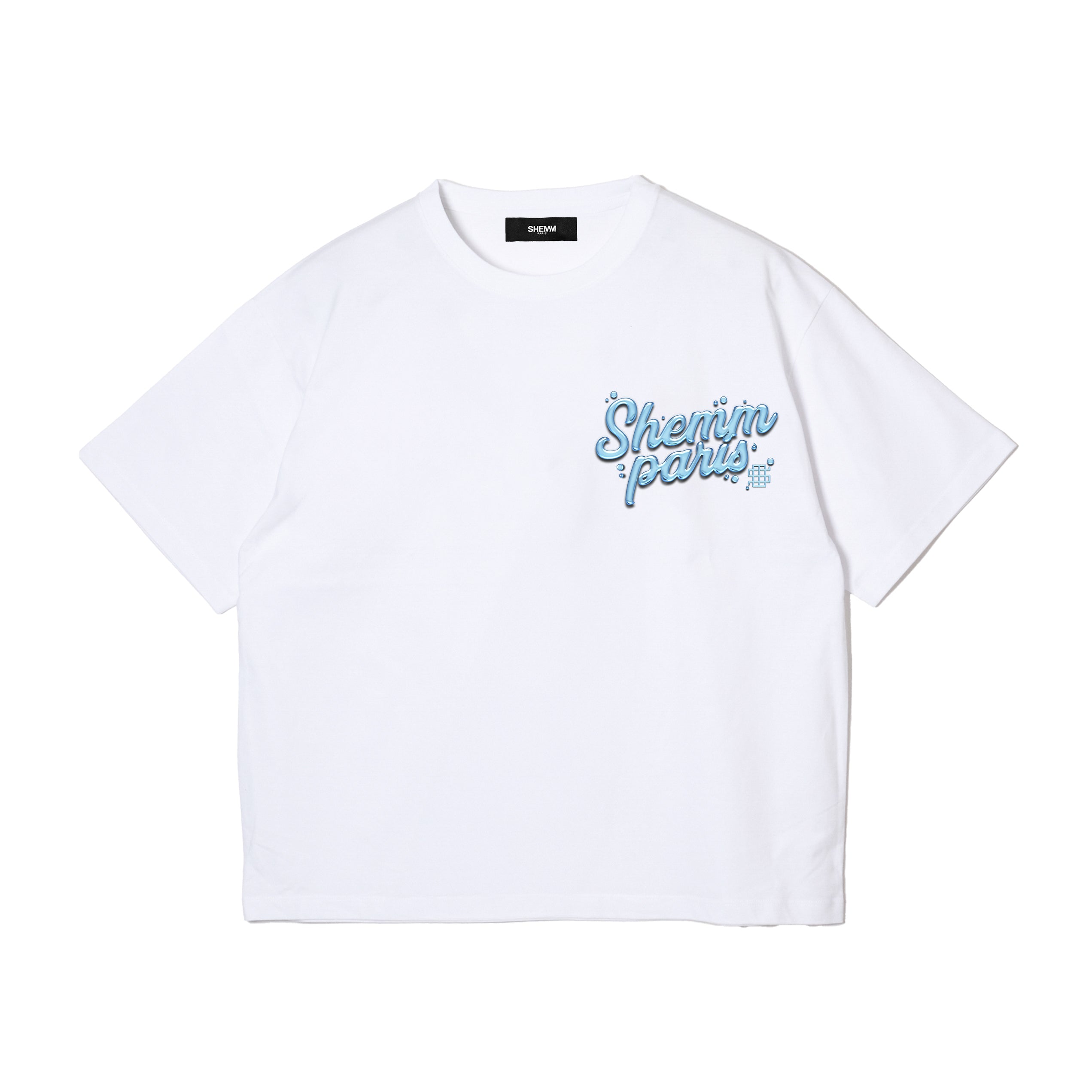 WATER LOGO TEE - White
