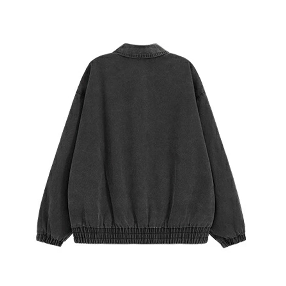 FADED STUD JACKET - Black