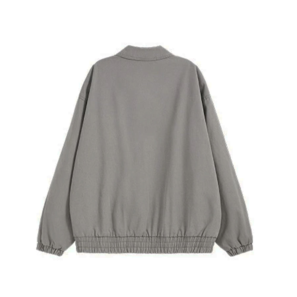 FADED STUD JACKET - Gray