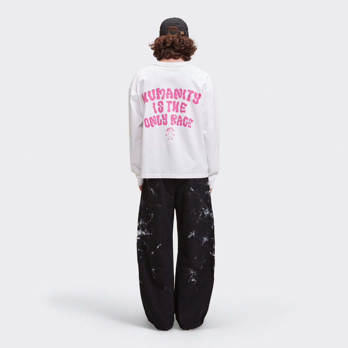 HUMANITY LS TEE - WHITE