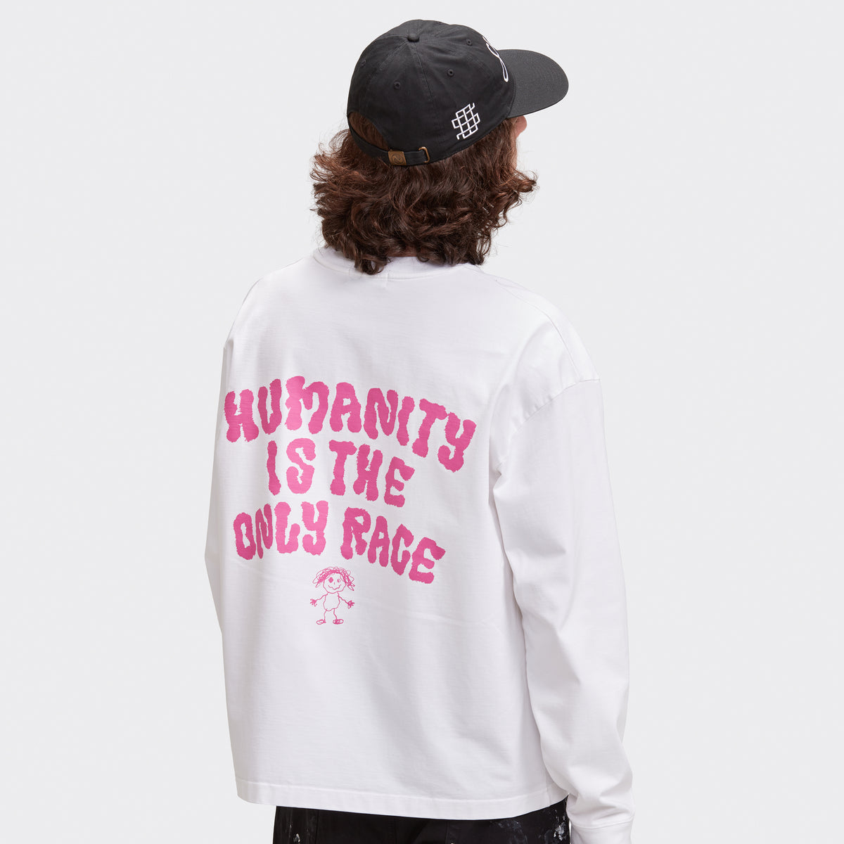 HUMANITY LS TEE - WHITE