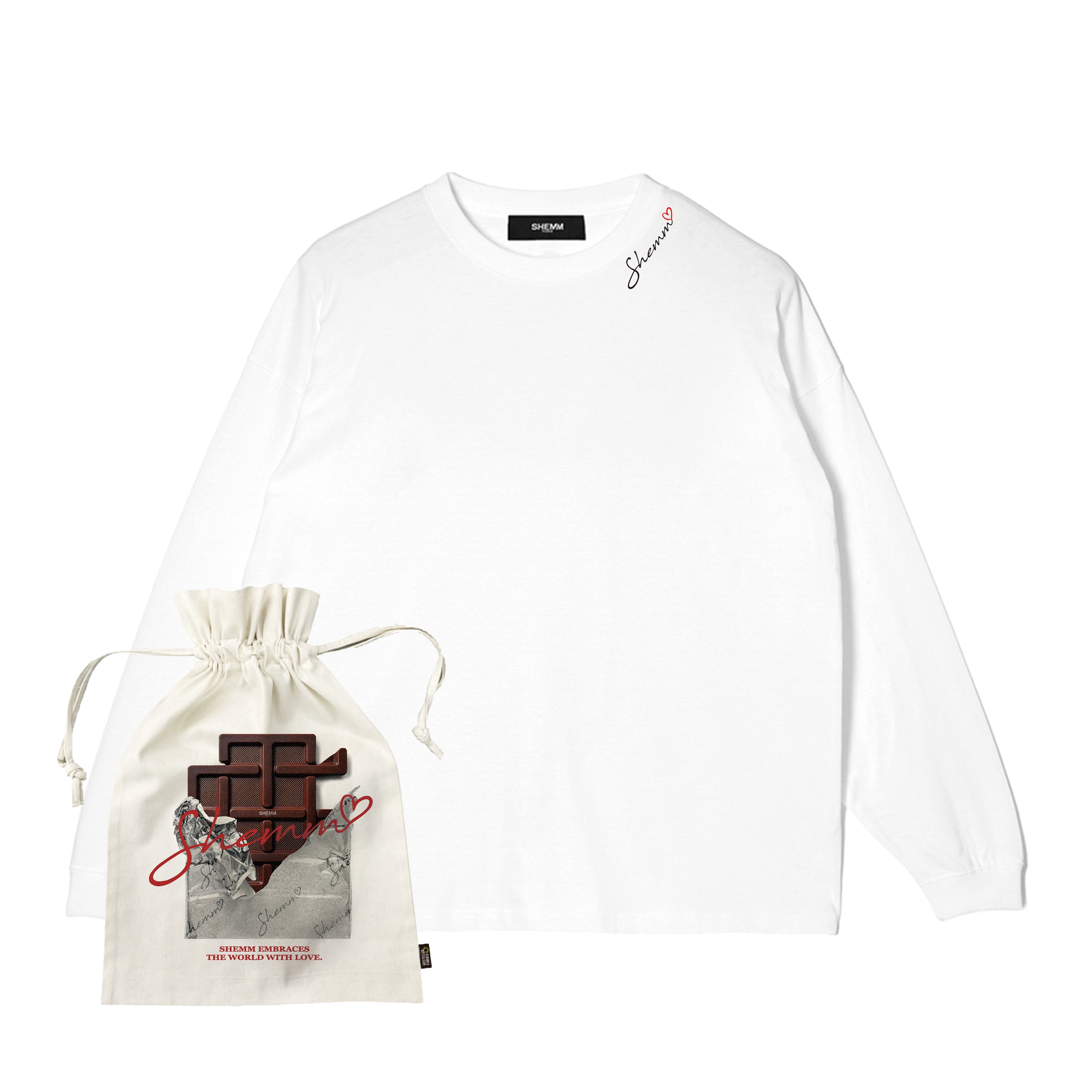 LOVE TAIL LS TEE - White