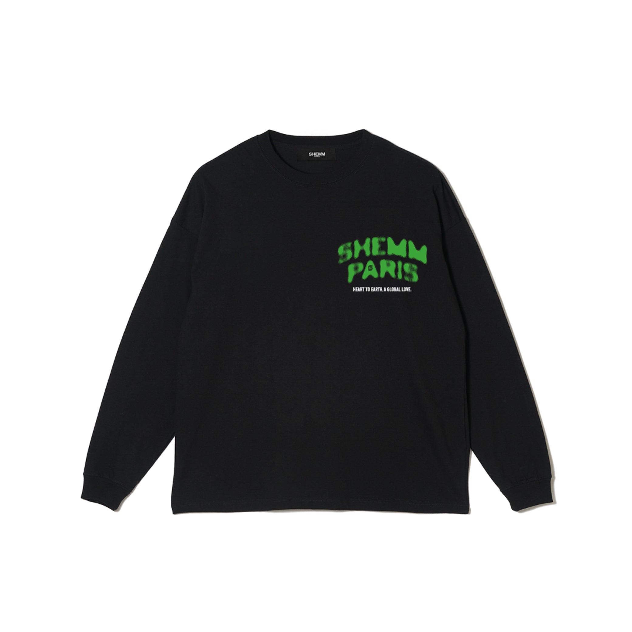 PEACE DOVE LS TEE - Black