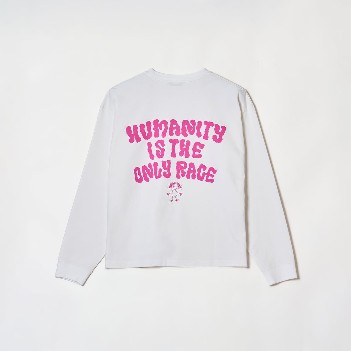 HUMANITY LS TEE - WHITE