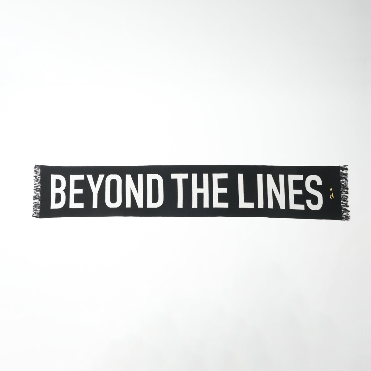 BEYOND THE LINES SCARF - BLACK