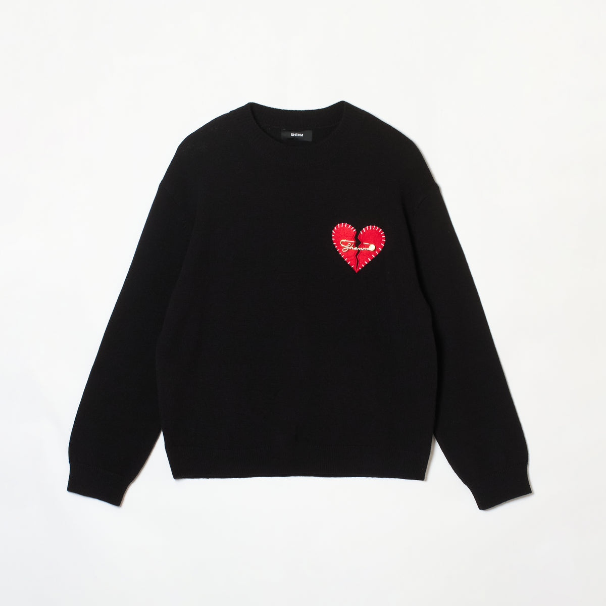 HEART REPAIR SWEATER - BLACK/RED