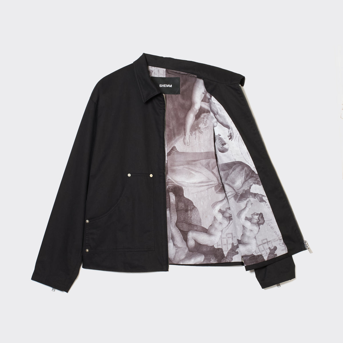 EMBELLISHED CLUB JACKET - BLACK