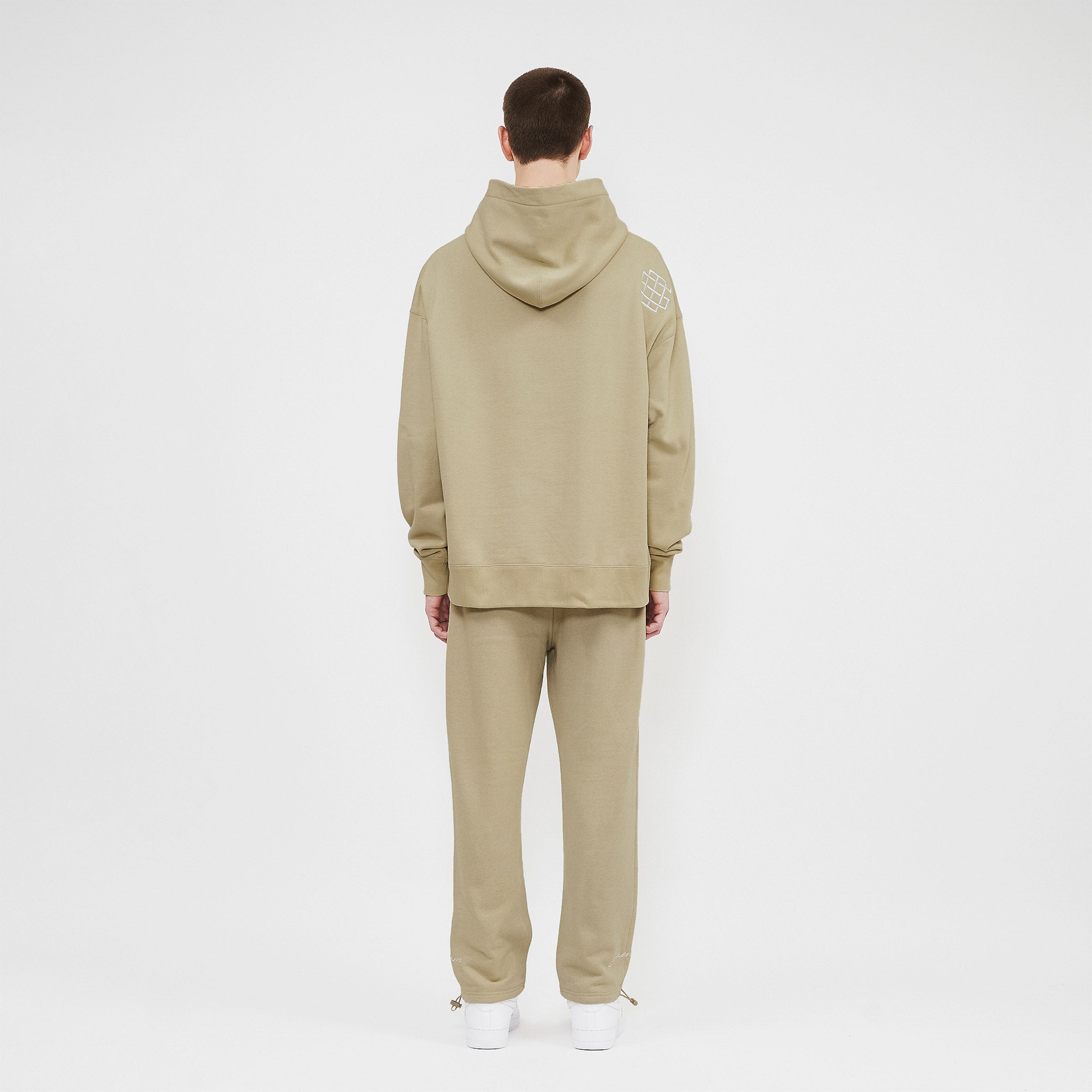 Sudadera básica con capucha - Beige