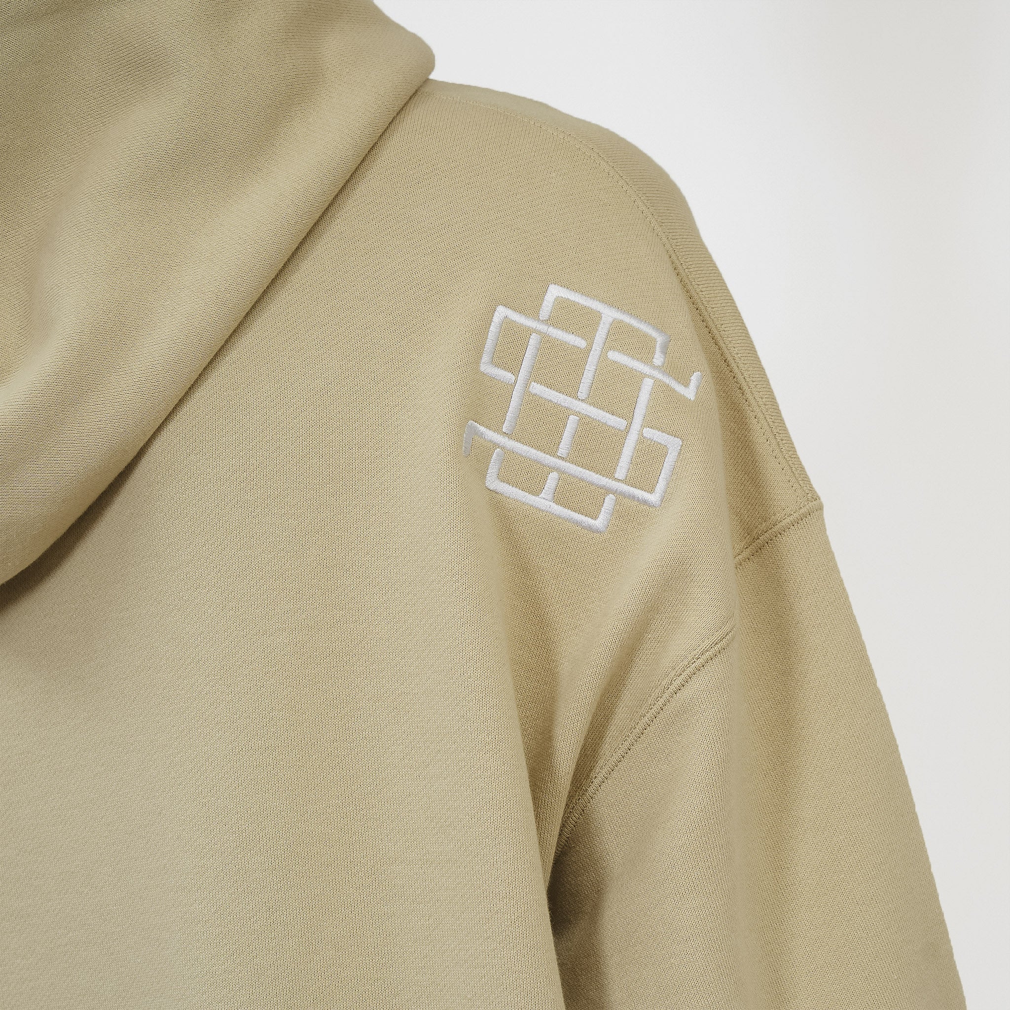 Sudadera básica con capucha - Beige