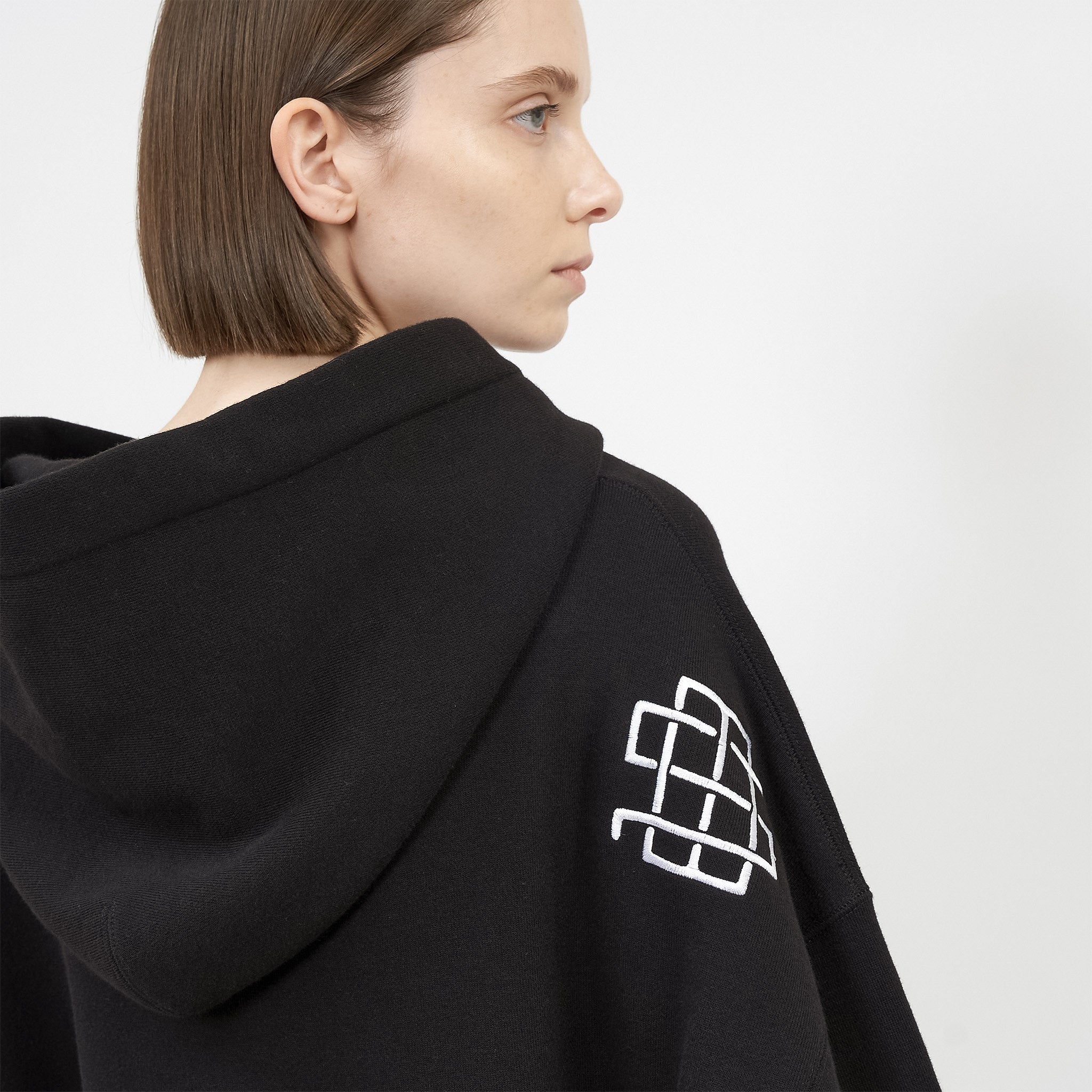 Sudadera básica con capucha - Negro