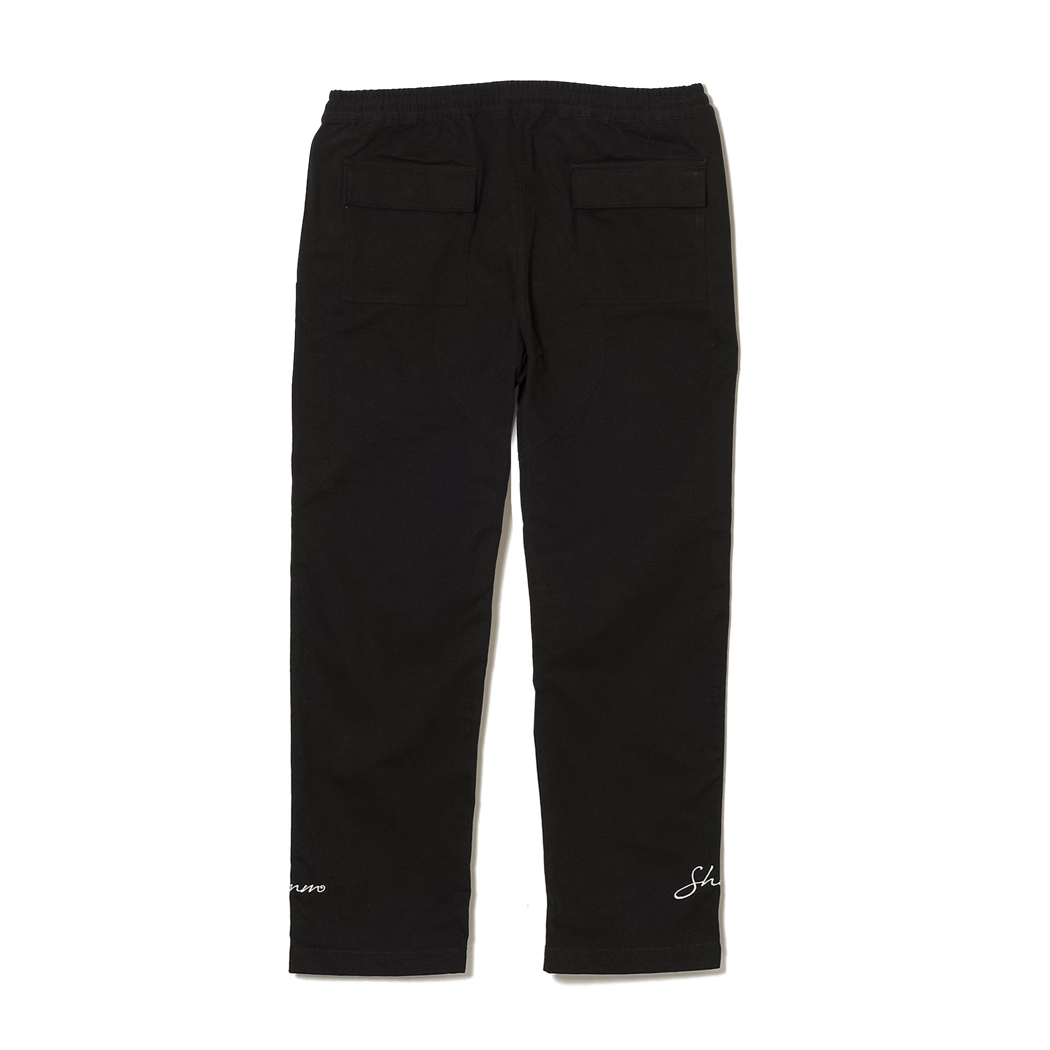 COTTON CARGO PANTS - Black