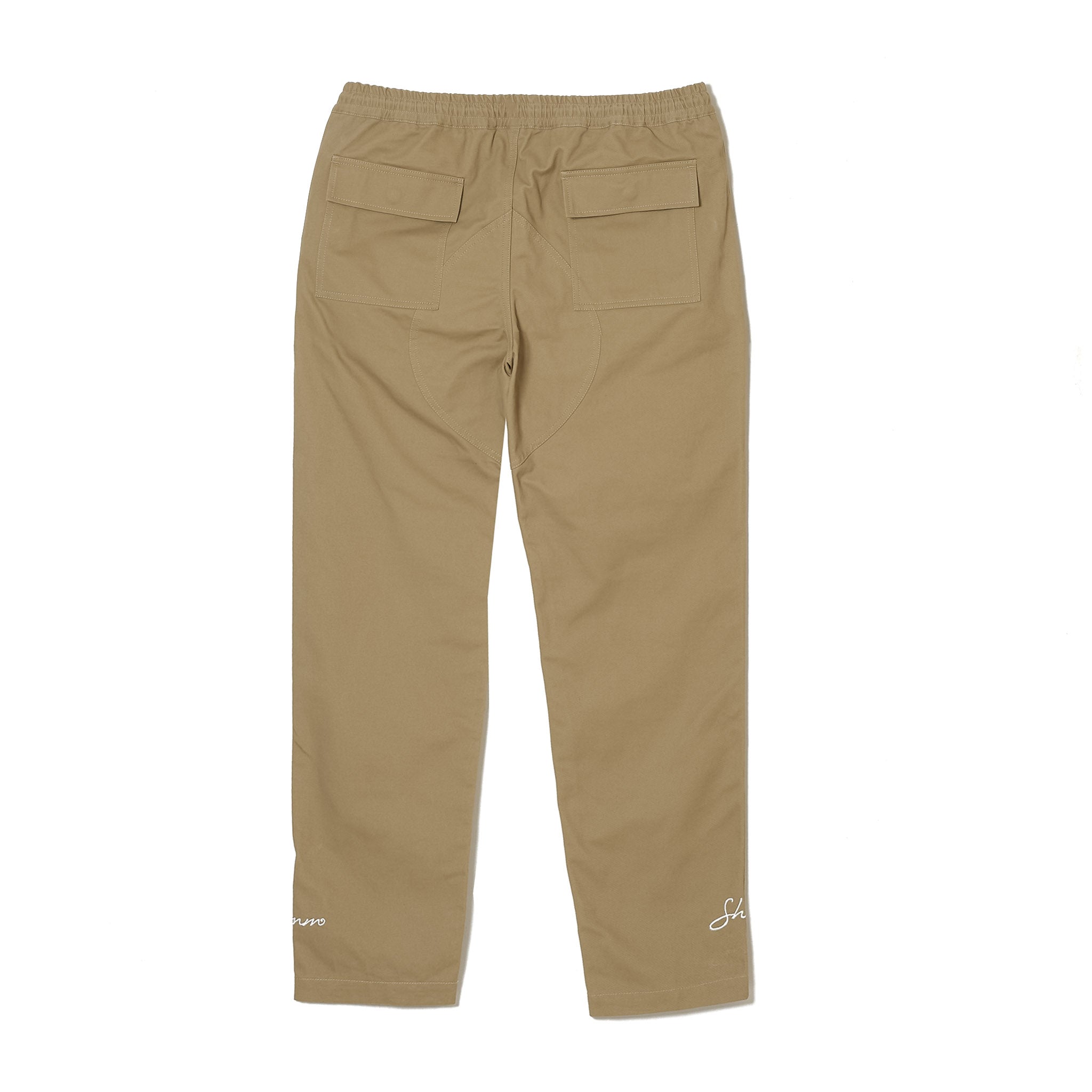 Pantalones cargo de algodón - Beige