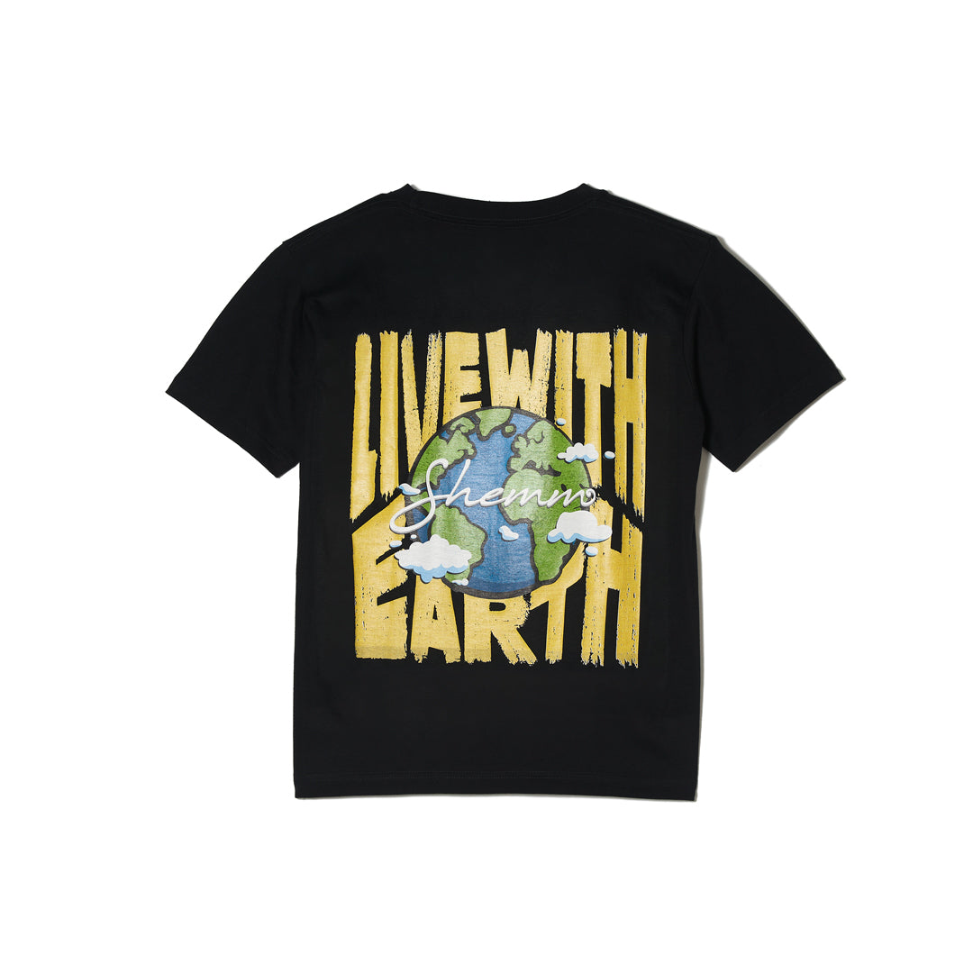 LIVE WITH EARTH SS TEE - Black