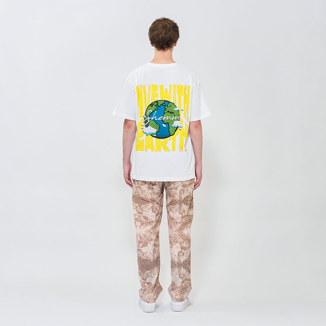 LIVE WITH EARTH SS TEE - White