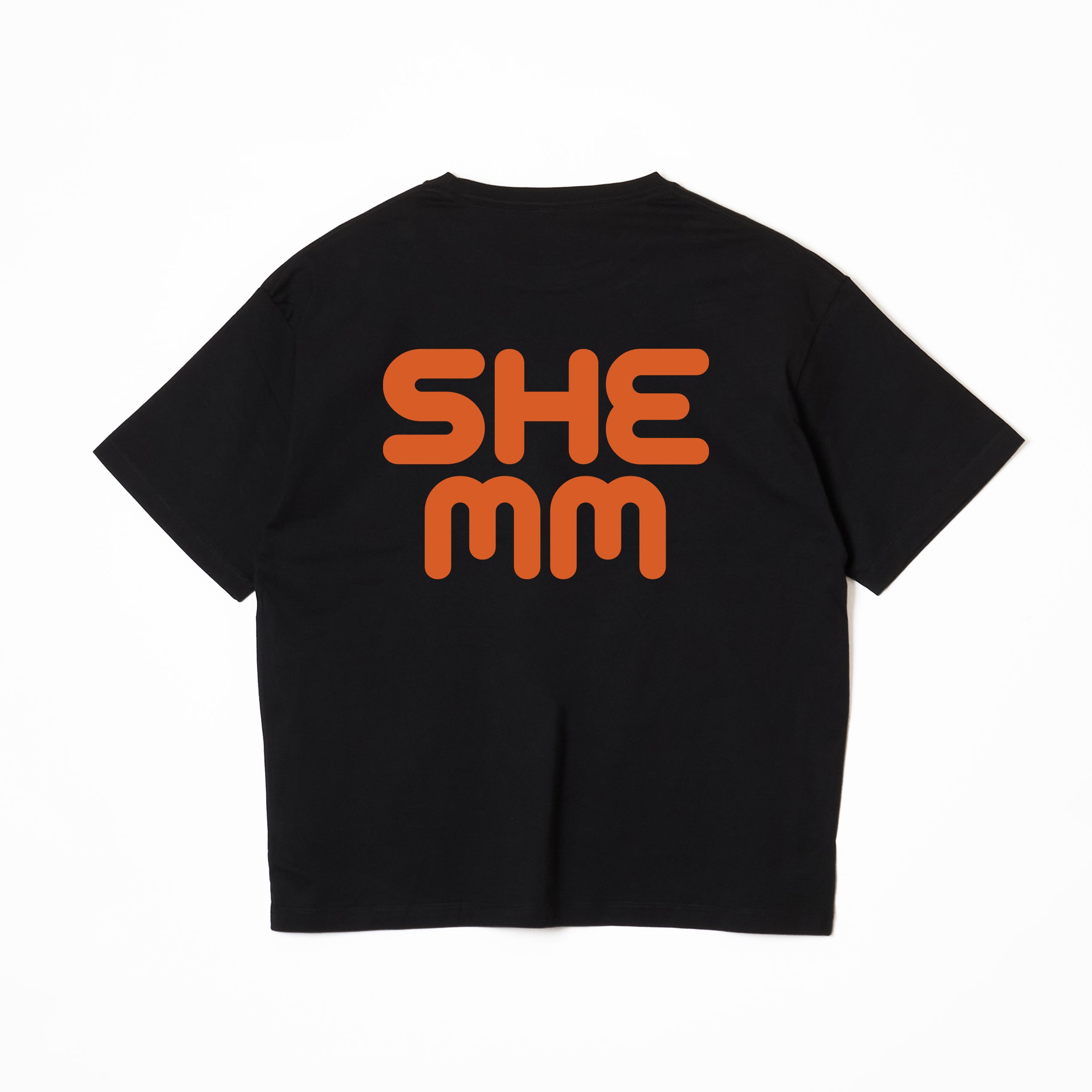 HEMHEM TEE - Black/Sun Orange