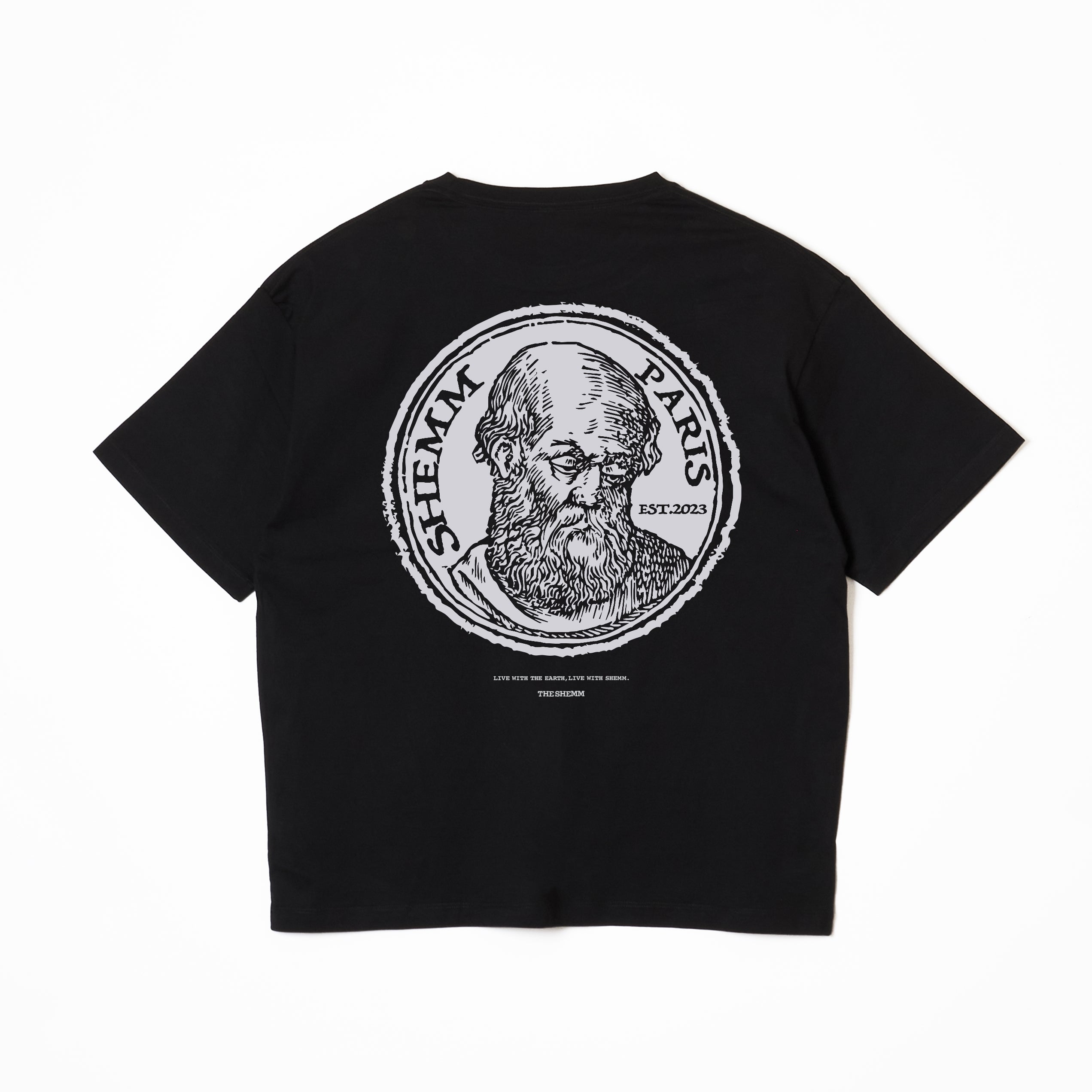 OLD SHEMM TEE - Black x Cloud Grey