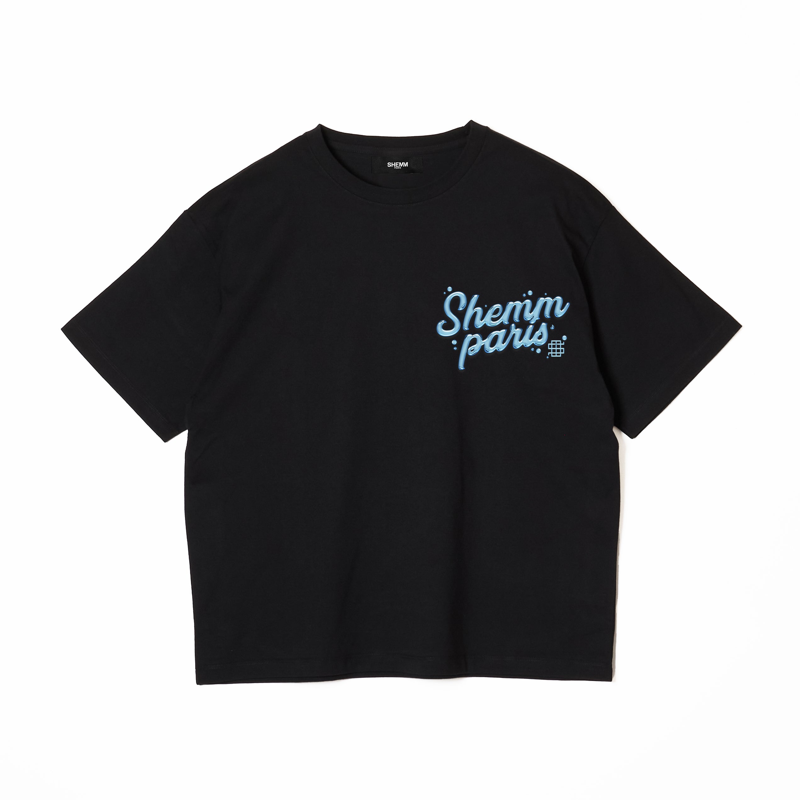 WATER LOGO TEE - Black