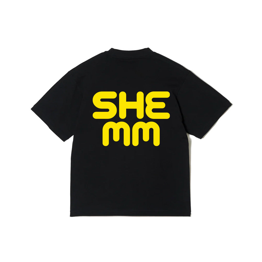 HEMHEM TEE - Black/Moon Yellow