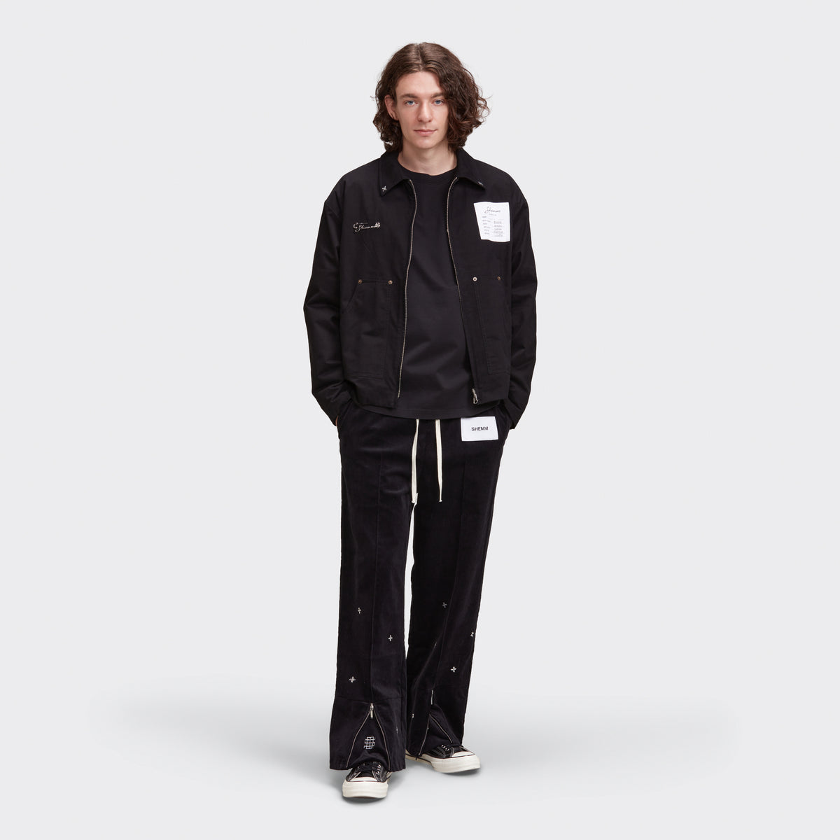 EMBELLISHED CLUB JACKET - BLACK