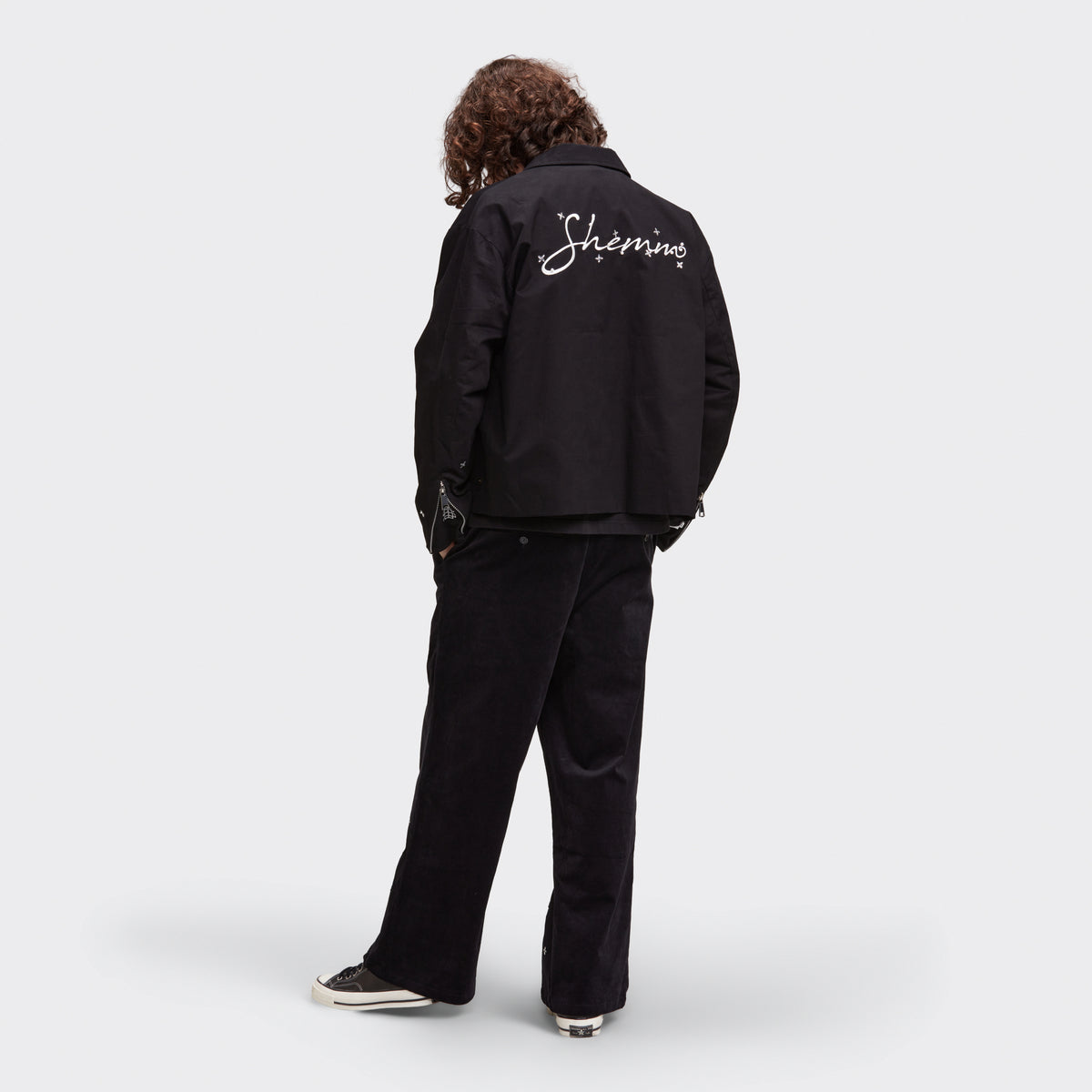 EMBELLISHED CLUB JACKET - BLACK