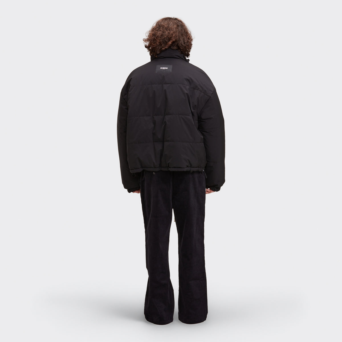REVERSIBLE PUFFER JACKET - BLACK/GENESIS PATTERN