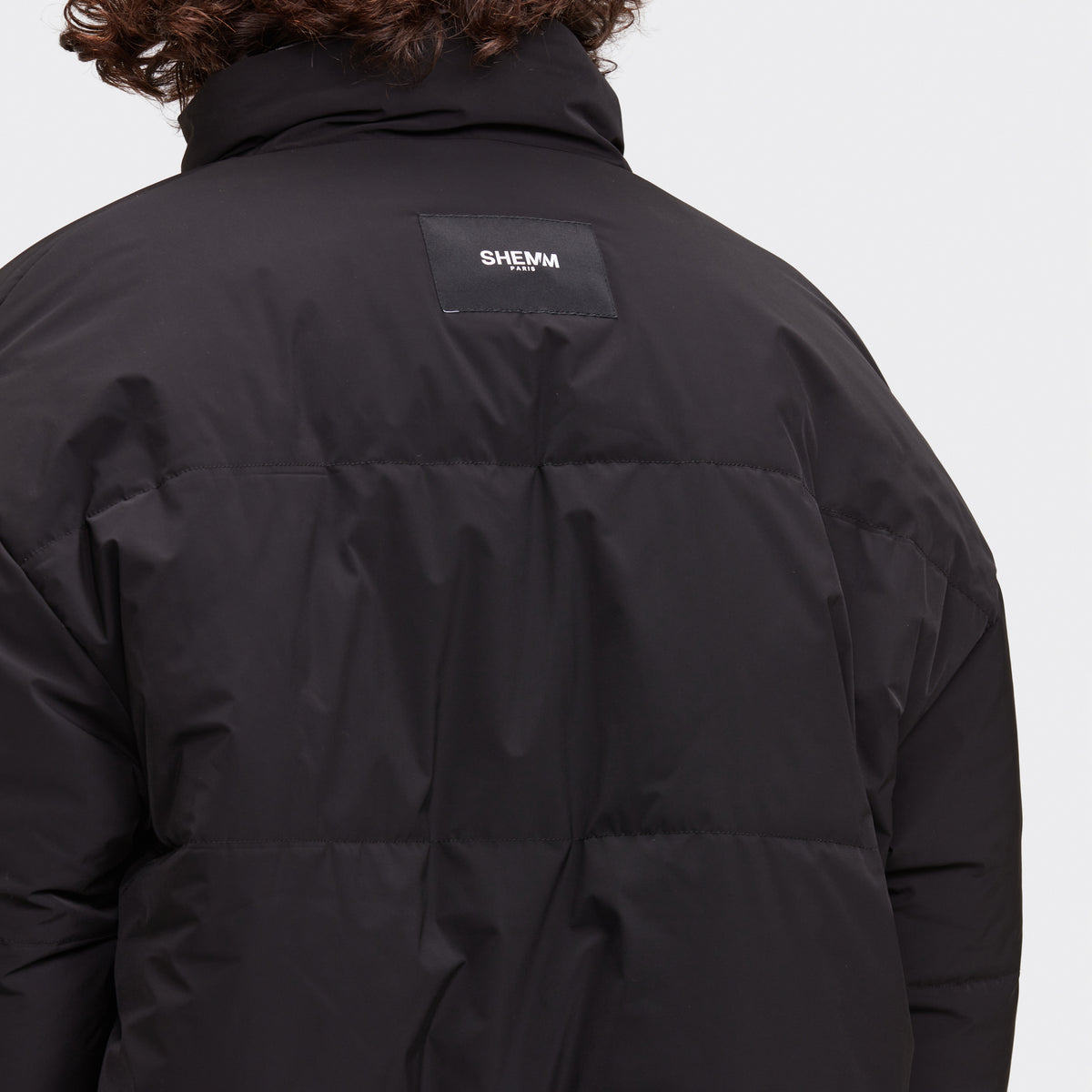 REVERSIBLE PUFFER JACKET - BLACK/GENESIS PATTERN