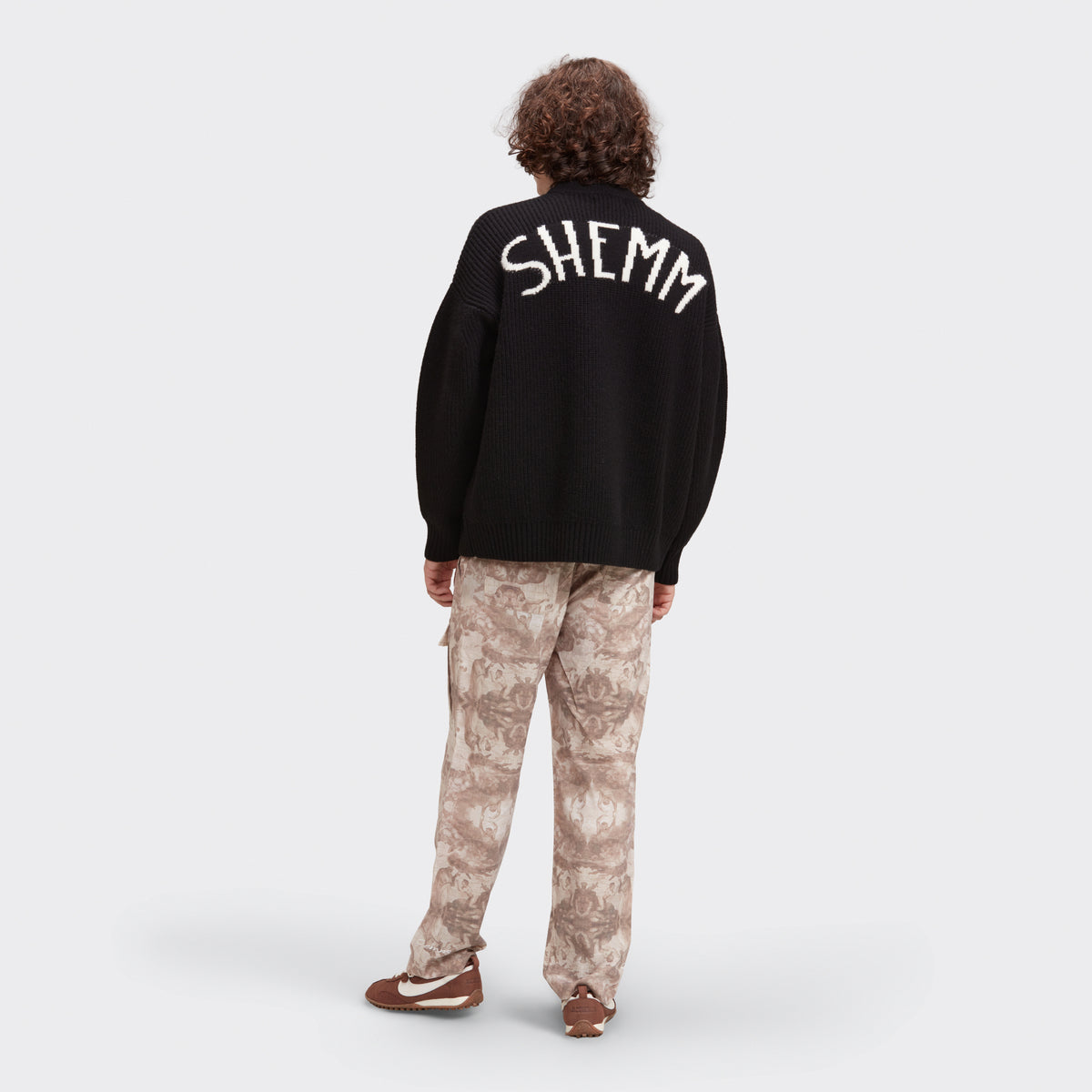 HEAVY RIB KNIT SWEATER - BLACK
