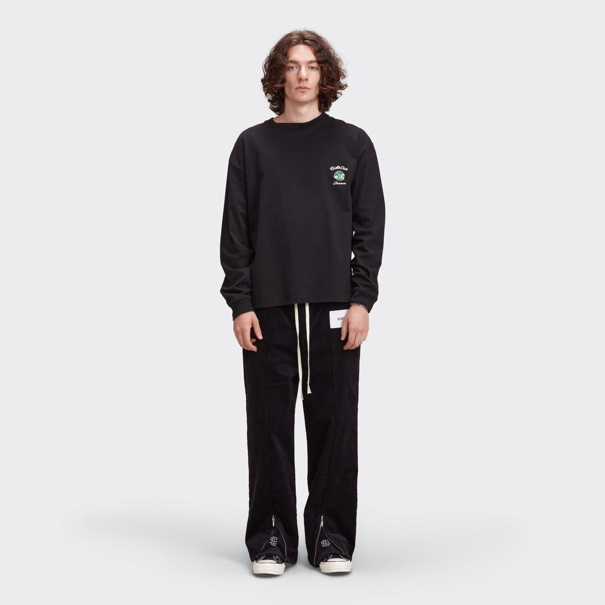EARTH CLUB LS TEE - BLACK