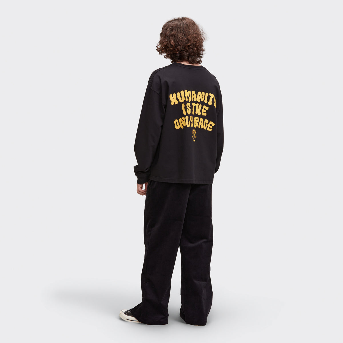 HUMANITY LS TEE - BLACK