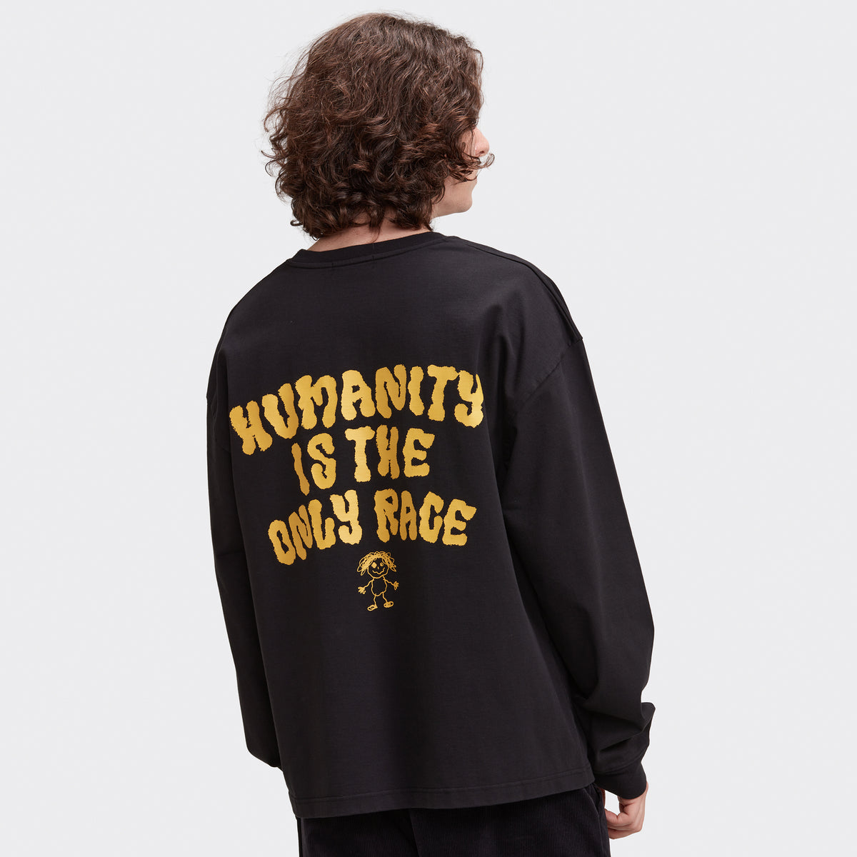 HUMANITY LS TEE - BLACK