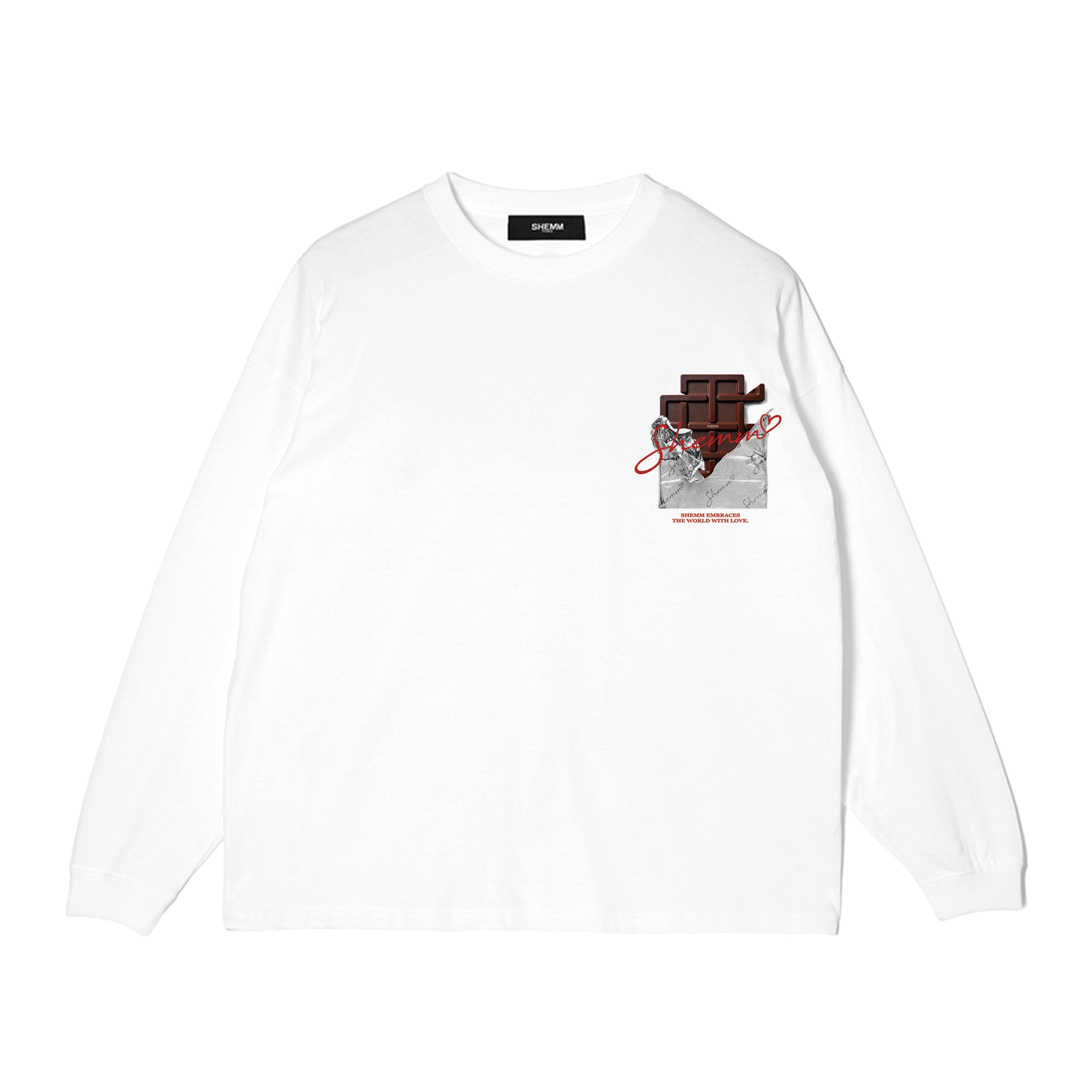 CHOCOGRAM LS TEE - White