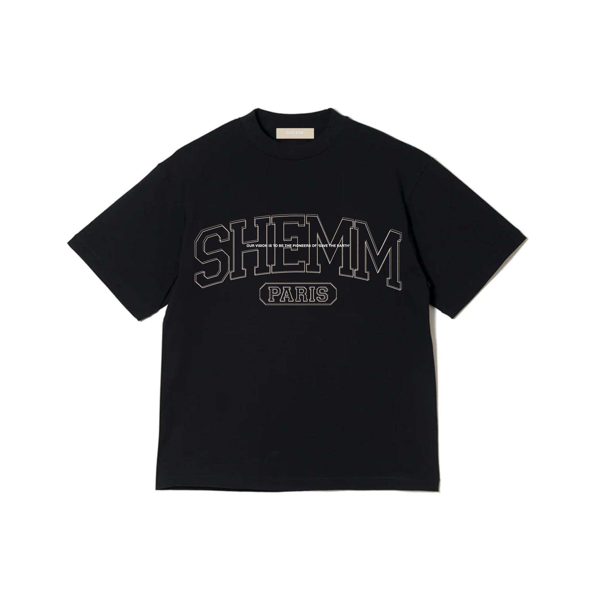 COLLEGE LOGO TEE - Black