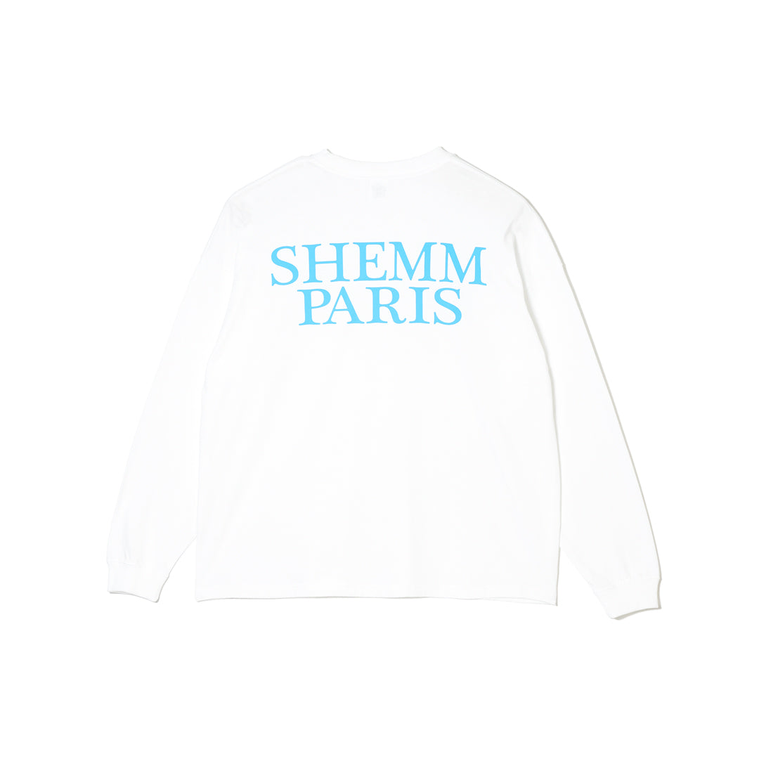 SKY LOGO LS TEE - White