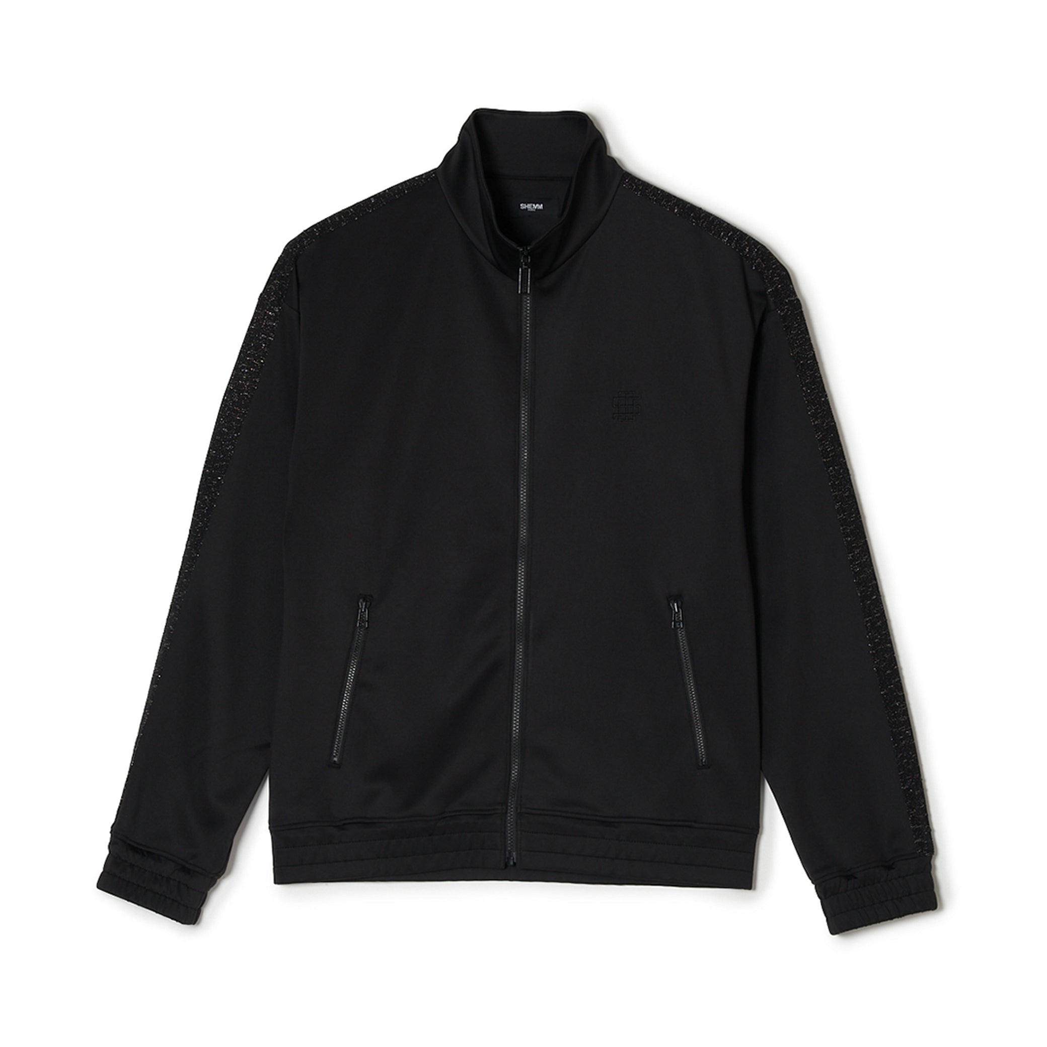 TAPED TRACK JACKET - Black/Black