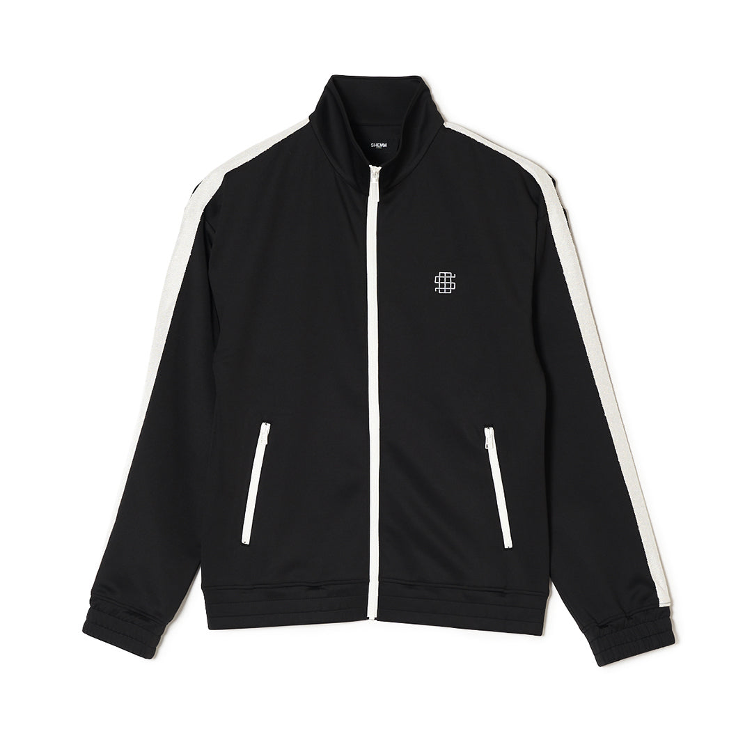 TAPED TRACK JACKET - Black/White