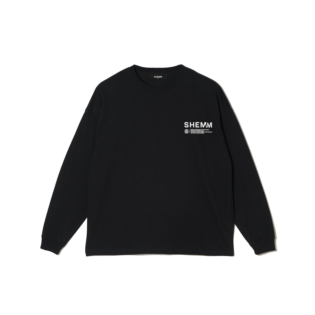 SAVE THE EARTH LS TEE - Black